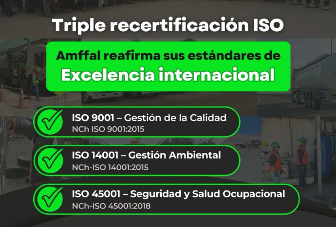 Triple recertificación ISO: Amffal reafirma sus estándares de excelencia internacional hasta 2029